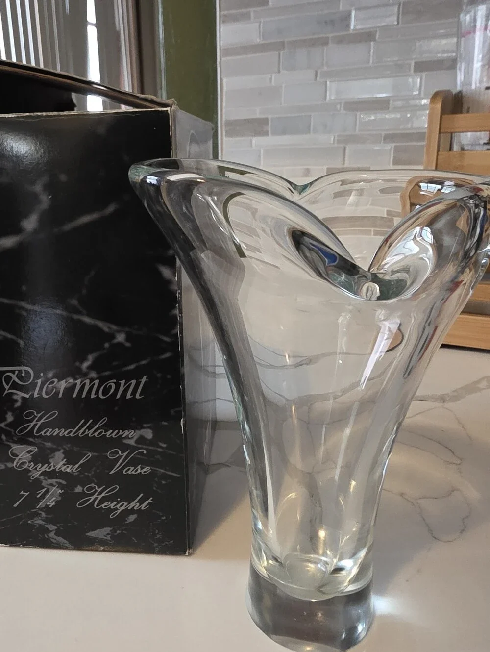 The Toscany Collection - Piermont Handblown Crystal Vase
